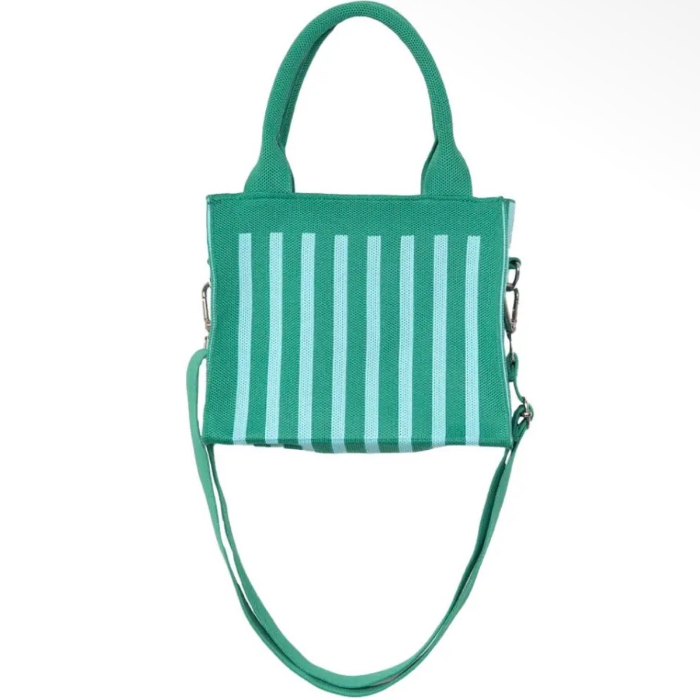 Striped Structured Mini Tote Purse