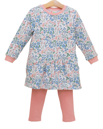 Autumn Blooms French Terry Tunic Set