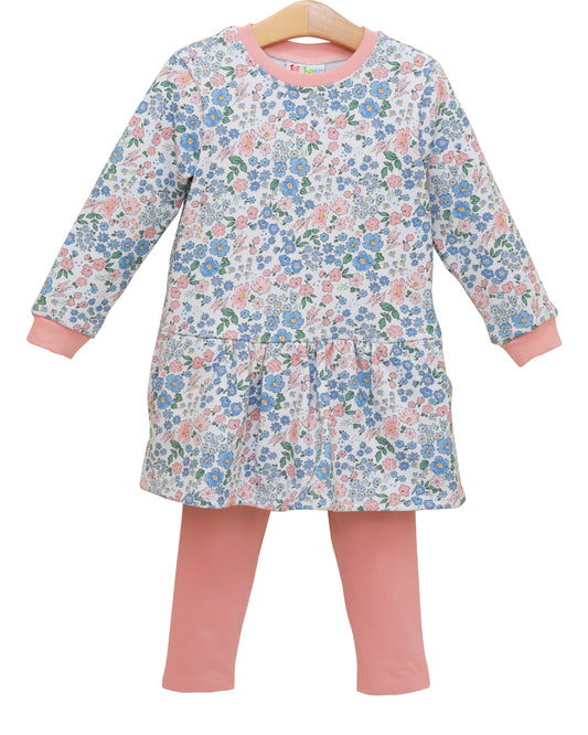 Autumn Blooms French Terry Tunic Set