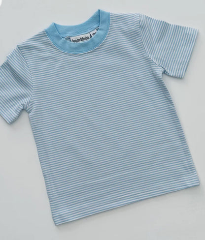 Knit Stripe Short Sleeve Shirt