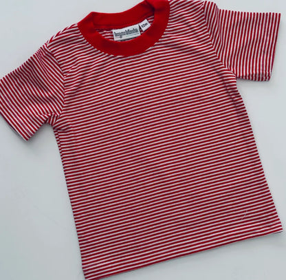 Knit Stripe Short Sleeve Shirt