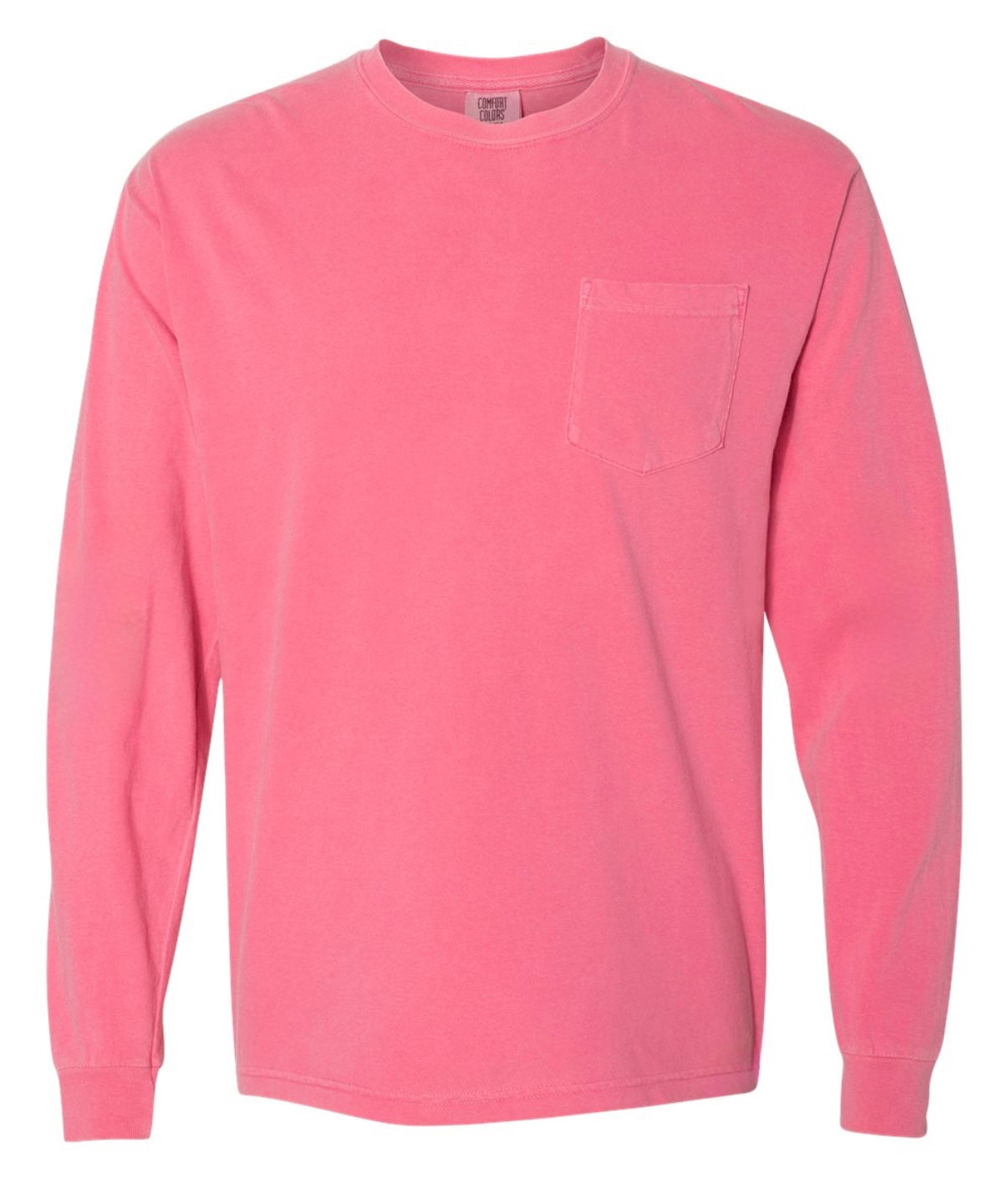 Comfort Colors Unisex Long Sleeve Pocket Tee