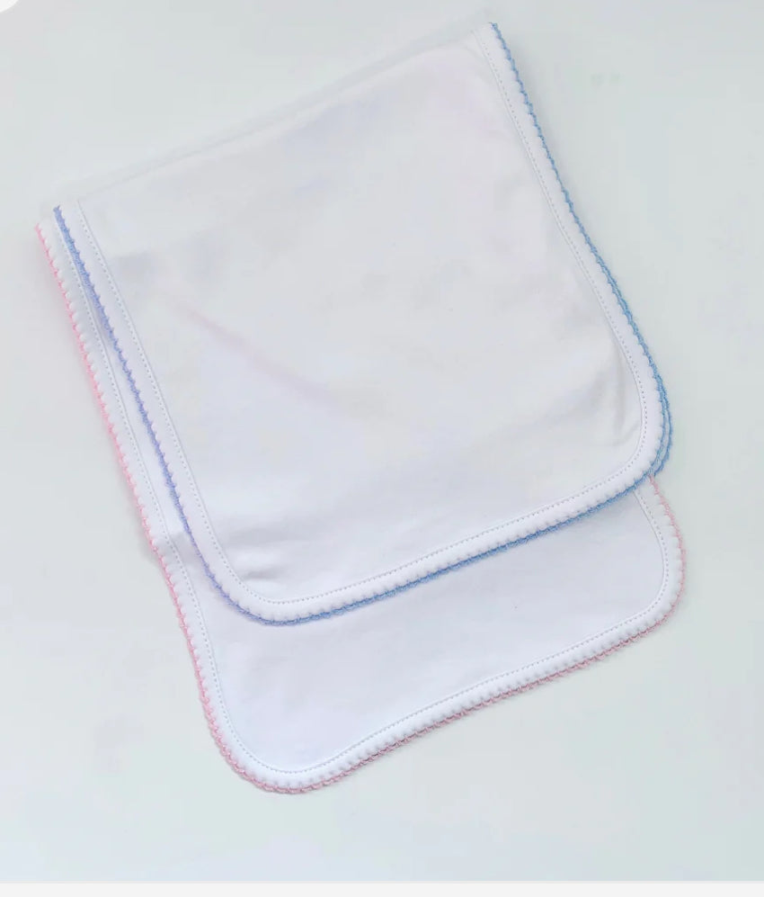 Picot Trim Burp Cloth