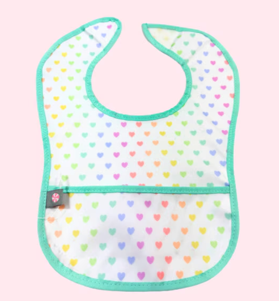 Mint Glossy Bib
