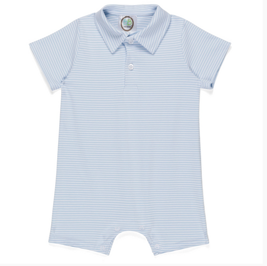 Short Sleeve Polo Romper